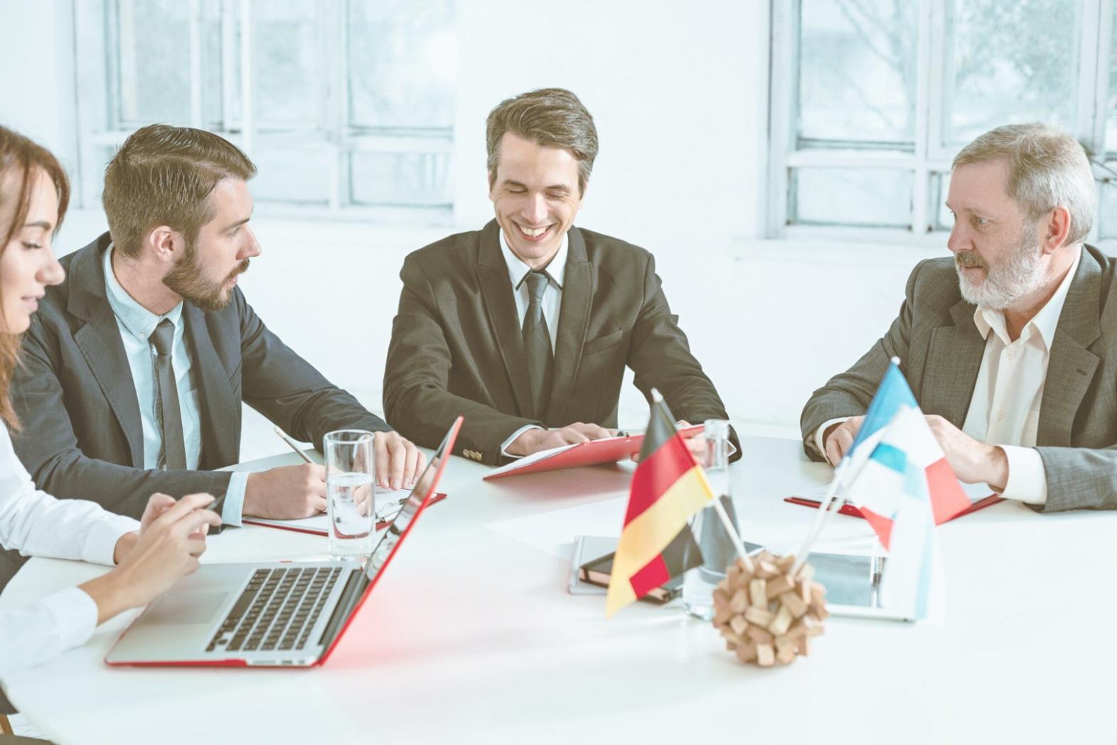 Professional reviewing financial analysis insights